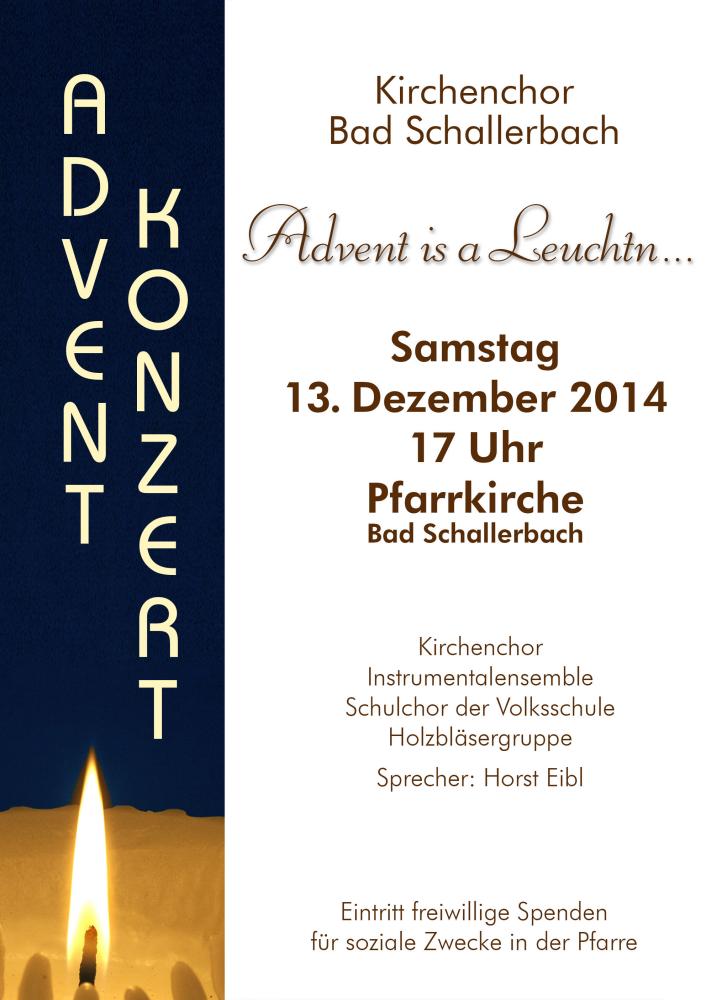 Plakat Adventkonzert